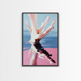Abstract, Ocean Reflection, Coastal Art, Canvas Print, Modern Beach Wall Art, Minimalist Decor, Water Painting, Living Room Wall Art