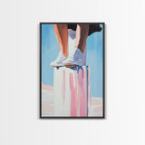 Standing Tall, Confidence, Minimalist Art, Modern Home Decor, Pastel Wall Art, Motivational Art, Living Room Wall Art, Canvas Print