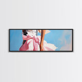 Feminine Elegance, Pink Dress, Chic Fashion Art, Canvas Print, Glamorous Wall Art, Modern Bedroom Decor, Romantic Soft Pastels