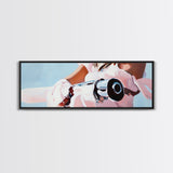 Western Girl, Cowgirl Aesthetic, Feminine Art, Framed Canvas Print, Rustic Wall Art, Minimalist Art, Boho Decor, Bedroom Art