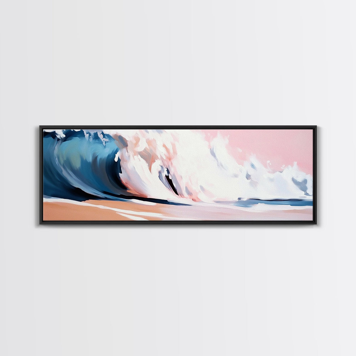 Ocean Wave, Coastal Beauty, Serene Seascape, Canvas Print, Beach House Wall Art, Nautical Theme, Living Room Decor, Modern Art Style
