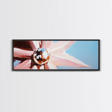 Floral Reflection Art, Modern Flower Print, Soft Pastel Wall Decor, Minimalist Bloom Painting, Large Canvas Print, Feminine Room Decor