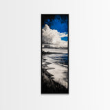 Coastal Serenity, Ocean Waves, Seascape Painting, Beach Decor, Blue Wall Art, Living Room Art, Modern Seascape, Framed Canvas Print