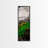 Abstract Meadow, Green Fields, Contemporary Landscape, Nature Inspired Art, Textured Painting, Rustic Wall Decor, Canvas Print