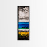 Abstract Beach, Ocean Wall Art, Modern Coastal, Seascape Painting, Minimalist Decor, Contemporary Art, Canvas Print, Living Room