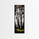 Black and White Tree Art, Forest Wall Decor, Nature Artwork, Minimalist Landscape, Rustic Home Decor, Office Art, Framed Canvas Print