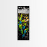 Cactus Art, Desert Landscape, Southwestern Decor, Bold Colors, Framed Canvas Print, Boho Wall Art, Nature Inspired, Vibrant Earthy Art