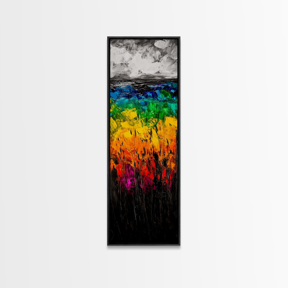 Reflective Waters, Nature Art, Framed Canvas Print, Tranquil Wall Art, Zen Home Decor, Living Room Artwork, Peaceful Landscape