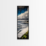 Coastal Blue, Canvas Print, Ocean Painting, Beach House Wall Art, Modern Seascape, Nautical Art, Office Wall Decor, Contemporary Artwork