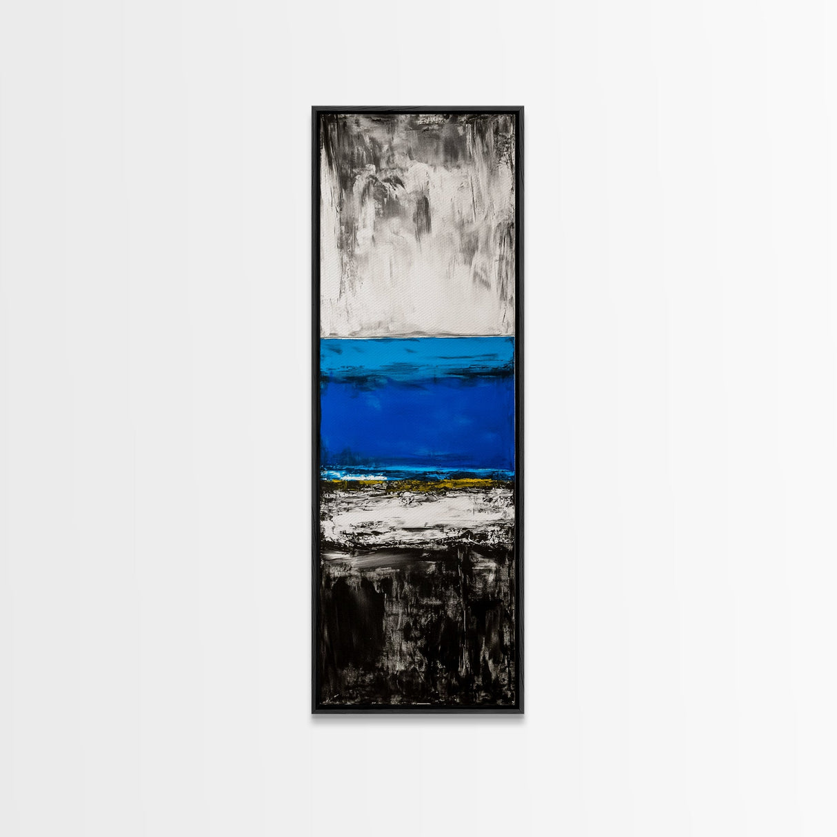 Abstract, Ocean, Horizon, Canvas Print, Contemporary Coastal Decor, Blue and Gold Art, Modern Living Room Wall Art, Minimalist Design