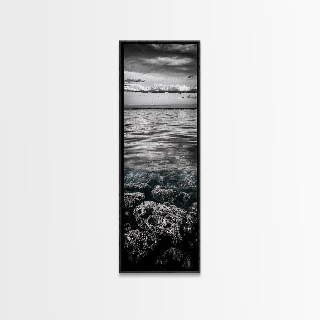 Ocean Depths, Coastal Art, Black and White Photography, Canvas Print, Beach Wall Art, Nautical Decor, Ocean Print, Modern Home Decor