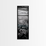 Ocean Depths, Coastal Art, Black and White Photography, Canvas Print, Beach Wall Art, Nautical Decor, Ocean Print, Modern Home Decor