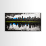 Lake Reflection, Forest Landscape, Tranquil Wall Art, Canvas Print, Nature Lover Gift, Bedroom Wall Art, Zen Home Decor