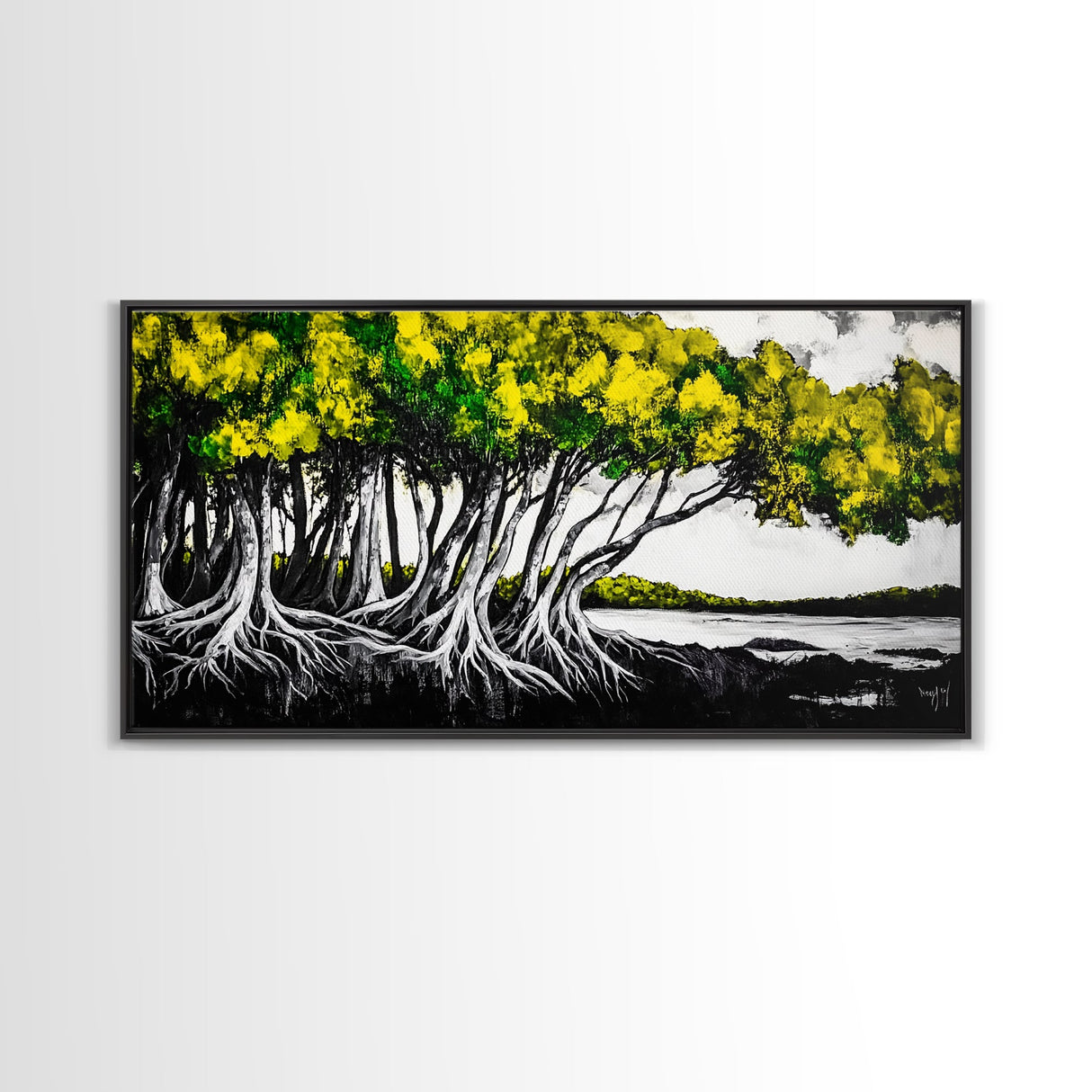 Tree Roots, Forest, Natural, Canvas Print, Modern Nature Art, Woodland Decor, Earthy Home Aesthetic, Botanical Painting, Rustic Wall Art