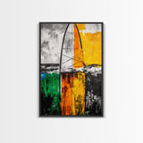 Surfboard Art, Coastal Wall Print, Beach House Decor, Nautical Aesthetic, Ocean Inspired, Contemporary Painting, Canvas Print