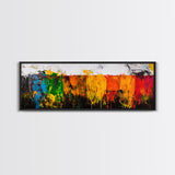 Vibrant Abstract, Colorful Texture, Bold Art, Framed Canvas Print, Boho Wall Art, Modern Home Decor, Statement Painting, Office Art