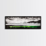 Stormy Beach, Coastal Landscape, Black and White, Canvas Print, Large Wall Art, Modern Home Decor, Bedroom Wall Art, Minimalist Aesthetic