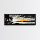 Sunset Landscape Art, Moody Sky Print, Nature Wall Decor, Mountain View Artwork, Rustic Home Decor, Warm Tones, Canvas Print