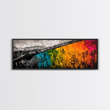 Vibrant Abstract Landscape, Nature Painting, Bold Statement Art, Modern Home Decor, Contemporary Wall Art, Living Room Artwork, Canvas Print