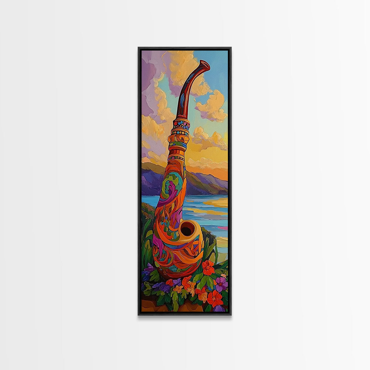 Colorful Saxophone, Musical Art, Boho Music Lover Gift, Bright Instrument Decor, Artistic Jazz Wall Accent, Canvas Print