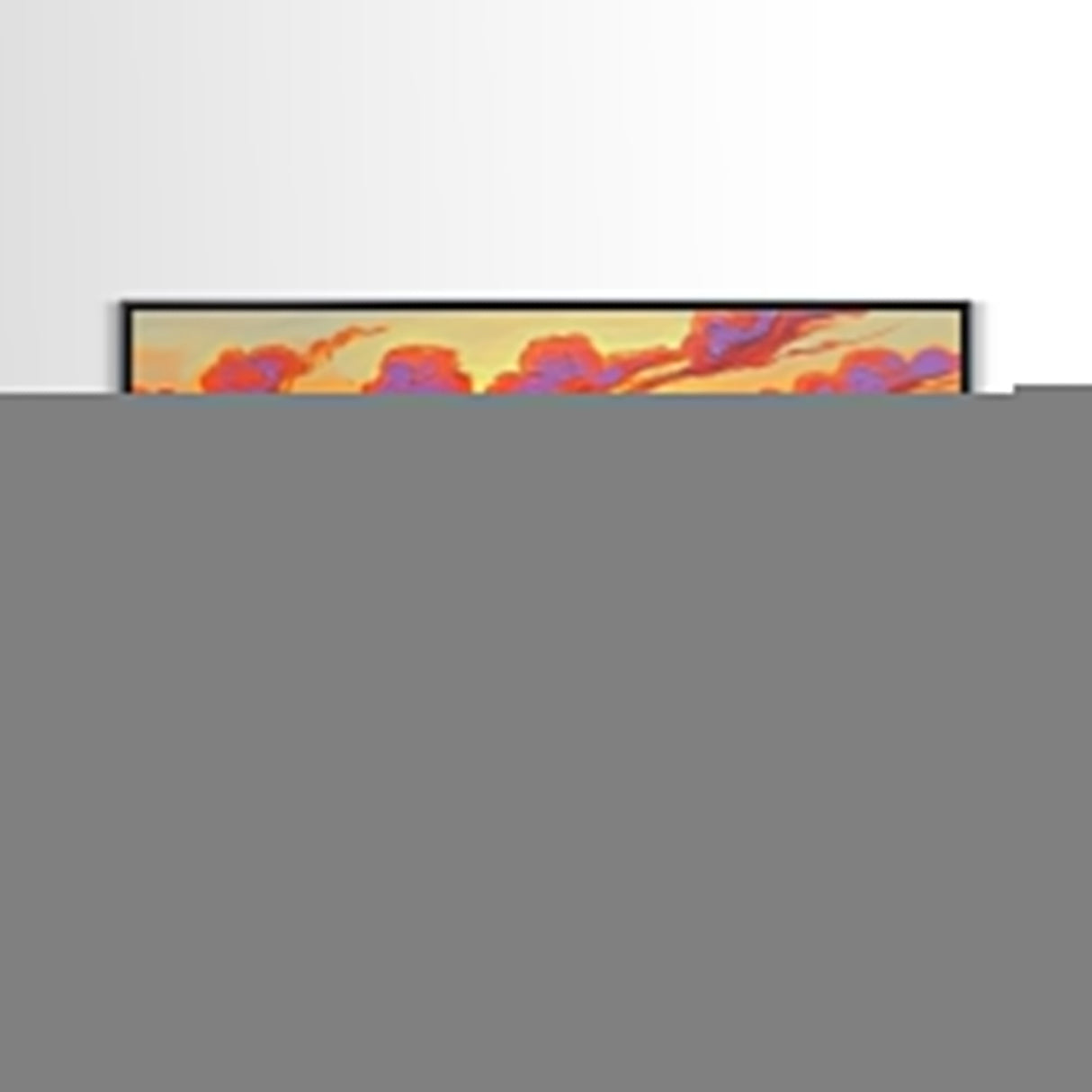 Ocean Sunset, Dunes, Seagrass, Canvas Print beach landscape wall decor, coastal art, vibrant sunset painting, tropical boho home decor