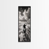 Ocean Adventure, Kayak Journey, Seascape Escape, Framed Canvas Print, Modern Office Wall Art, Coastal Decor, Adventure Photography