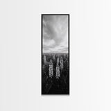 Lupine Field, Blooming Flowers, Meadow Horizon, Framed Canvas Print, Botanical Wall Art, Bedroom Decor, Nature-Inspired, Boho Floral Art