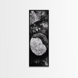 Zen Circle Stone, Forest Texture, Nature Balance, Canvas Print, Rustic Bathroom Decor, Earthy Wall Art, Minimalist Natural Style