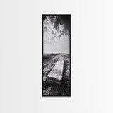 Abandoned Gravestone, Historic Cemetery, Gothic Vibes, Moody Decor, Framed Canvas Print, Halloween Art, Fall Living Room Art, Living Room Art