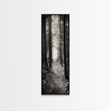 Forest Trail, Woodland Path, Light Through Trees, Nature Escape, Canvas Print, Cabin Wall Art, Cozy Autumn Home Decor, Bedroom Artwork