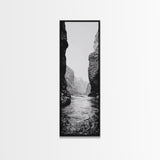 Canyon River, Rugged Passage, Rock Formations, Canvas Print, Nature Explorer Decor, Living Room or Cabin Rustic Wall Art, Bathroom Art