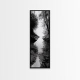 Secret Pathway, Forest Creek, Hidden Escape, Canvas Print, Magical Woodland Art, Hallway or Entryway Mystical Nature Decor, Bathroom Art