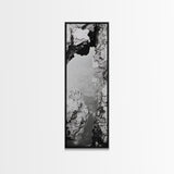 Tidal Pool, Coastal Rock, Still Water, Natural Texture, Framed Canvas Print Earth Tone Decor, Zen Bathroom Art, Modern Minimalist Nature Wall Print