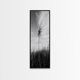 Solitary Grass Print, Minimalist Field Art, Tall Grass Photography, Rustic Bedroom Wall Decor, Framed Canvas Print, Fall Nature Vibe