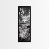 Ocean Splash, Dramatic Sunset, Crashing Waves, Sky Contrast, Canvas Print, Nautical Art, Coastal Bathroom Decor, Bold Seascape