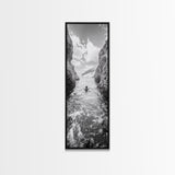 Ocean Escape, Cliff Swim, Travel Photography, Freedom Moment, Canvas Print, Minimalist Wall Art, Bathroom Decor, Beach House Art