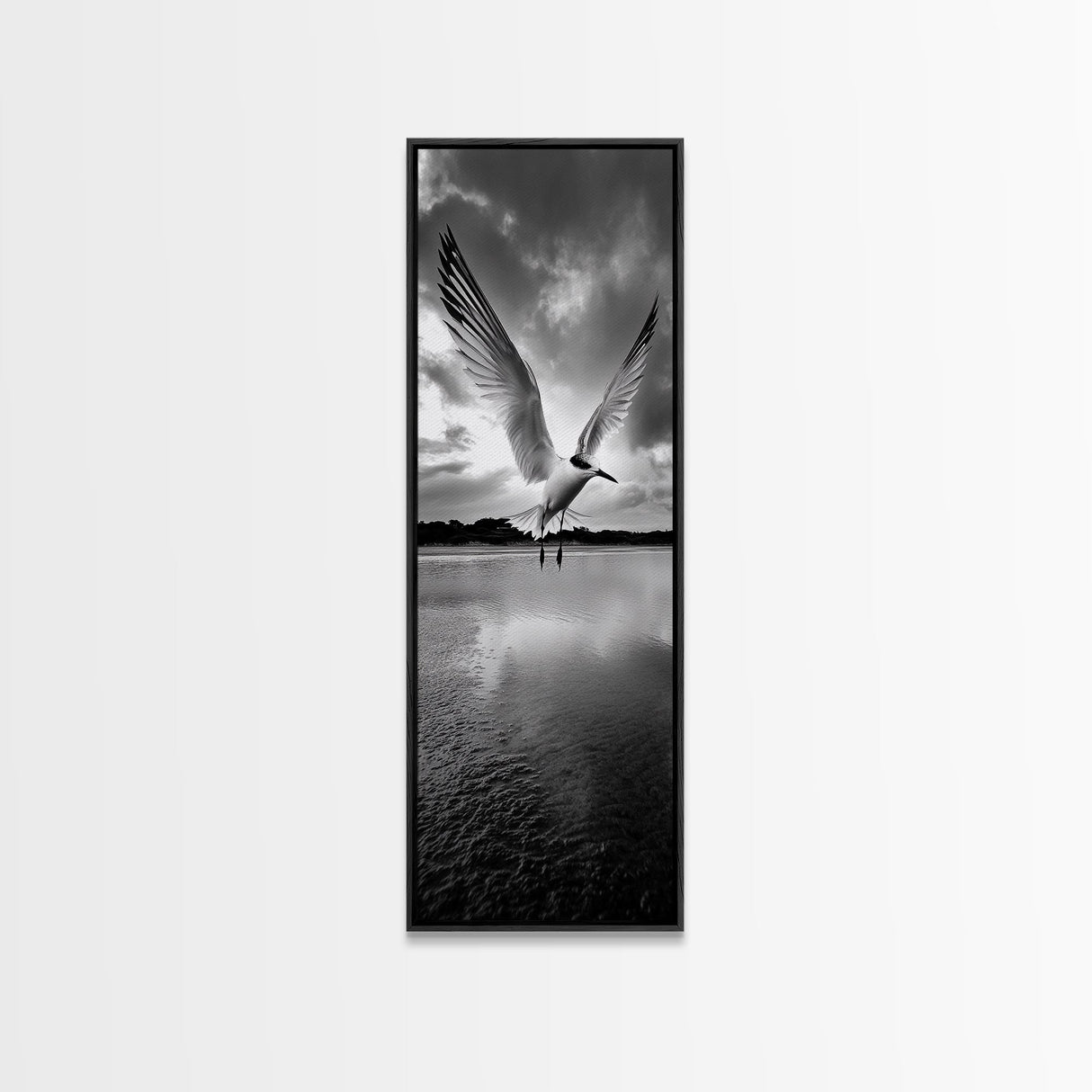 Soaring Bird, Ocean Wings, Nature Flight, Sky Spirit, Canvas Print, Coastal Wall Art, Beach House Decor, Modern Bird Photography