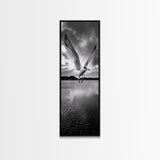 Soaring Bird, Ocean Wings, Nature Flight, Sky Spirit, Canvas Print, Coastal Wall Art, Beach House Decor, Modern Bird Photography