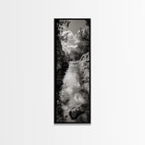 Mountain Stream, Flowing Water, Canyon Trail, Canvas Print, Nature Adventure Art, Rustic Cabin Decor, Bathroom Wall Accent, Entryway Accent