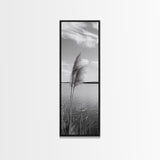 Lakeside Grasses, Windy Waterscape Print, Minimal Nature Art, Calm Landscape Decor, Bathroom or Office Wall Art, Canvas Print