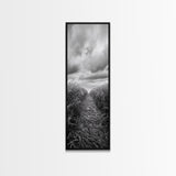 Wheat Field Trail, Countryside Autumn Path, Rustic Farm Landscape, Tranquil Earthy Wall Art, Bedroom or Hallway, Canvas Print