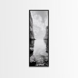 Peaceful Bay, Still Water, Coastal Reflections, Canvas Print, Zen Nature Wall Art, Tranquil Bathroom or Meditation Room Decor
