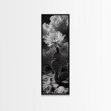 Desert Flower, Cactus Bloom, Southwest Charm, Bold Nature Art, Framed Canvas Print, Kitchen Wall Art, Boho Western Home Decor