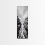 Canyon Stream Path, Ocean Rock Passage Art, Nature Landscape Photography, Canvas Print, Bathroom Wall Decor, Modern Coastal Art