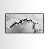 Aerial Desert, Cracked Earth, Modern Texture, Abstract Terrain, Canvas Print, Office Wall Art, Earth Tones, Contemporary Natural Art
