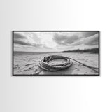 Beach Rope Still, Sand Dune Landscape, Seaside Art, Coastal Minimalist, Canvas Print, Neutral Wall Art, Living Room Coastal Decor, Nautical Style