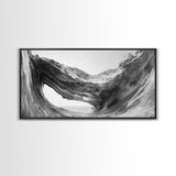 Ocean Cave, Textured Rock, Seaside Mystery, Canvas Print, Coastal Wall Art, Nature Photography, Bathroom Decor, Abstract Sea Cave