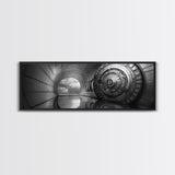 Vault Door, Sci-Fi Tunnel, Futuristic Entrance, Secure Chamber, Framed Canvas Print, Office Decor, Industrial Wall Art, Modern Cyberpunk Style