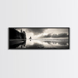 Sea Stack, Stormy Sky, Coastal Reflections, Canvas Print, Pacific Northwest Wall Art, Dramatic Seascape, Autumn Home Accent