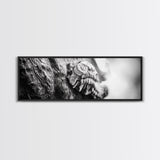 Tree Fungus, Natural Texture, Close-Up Growth, Wood Grain, Framed Canvas Print, Nature Wall Art, Boho Bedroom Decor, Botanical Print